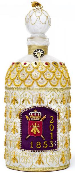 When embroidery enhance a Guerlain perfume bottle