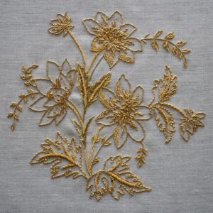 Broderie au fil d'or 14 Heures Semi débutant niveau 1