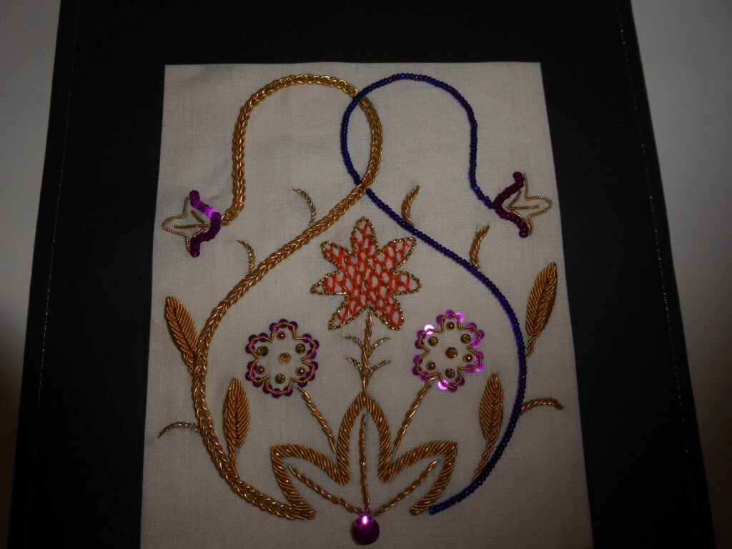 Broderie au fil d'or Niveau 2 intermédiaire 14 h