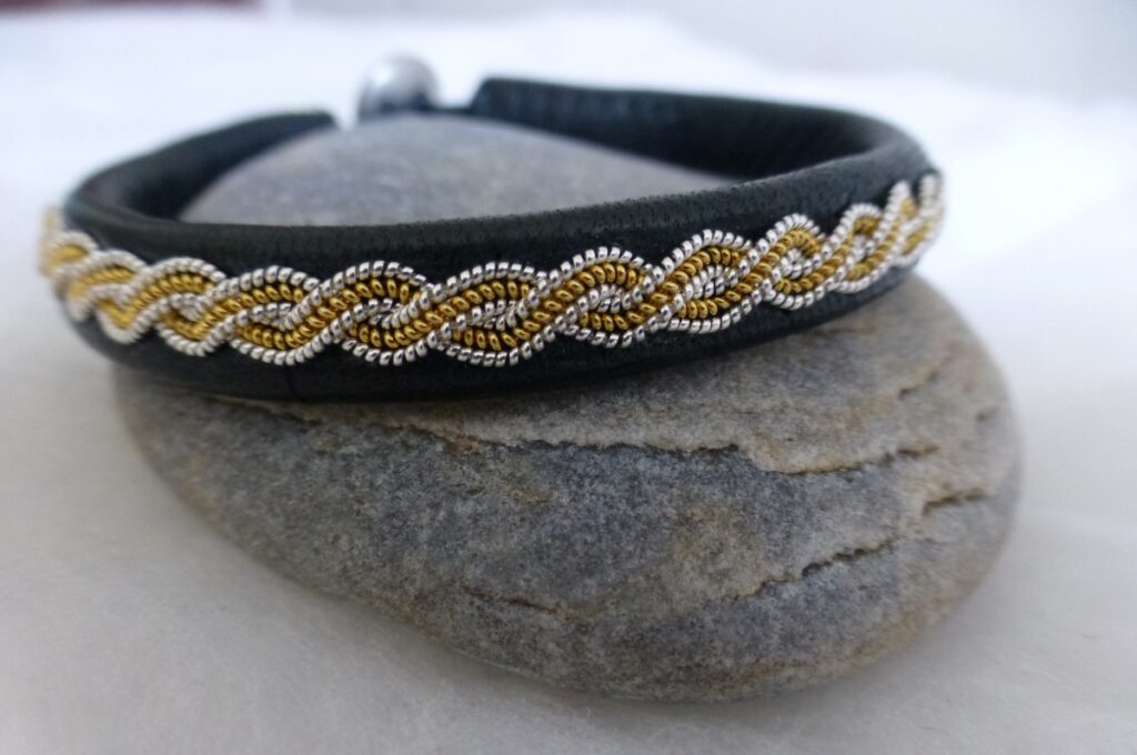 Bracelet "Torsade" version or et argent