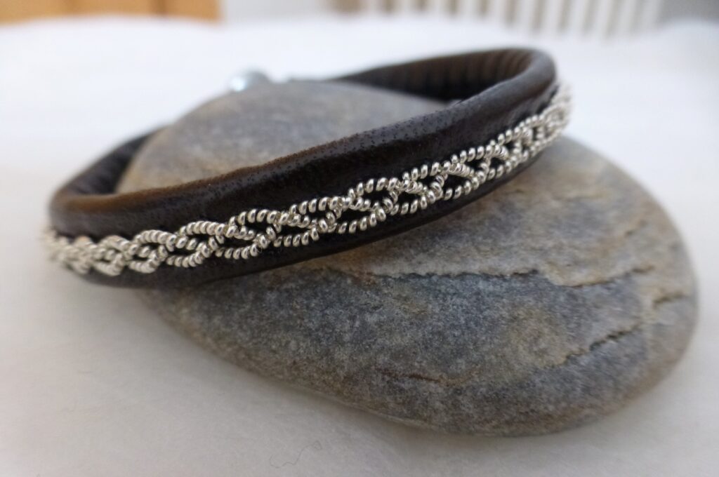 Bracelet "Tresse de jaseron" version argent