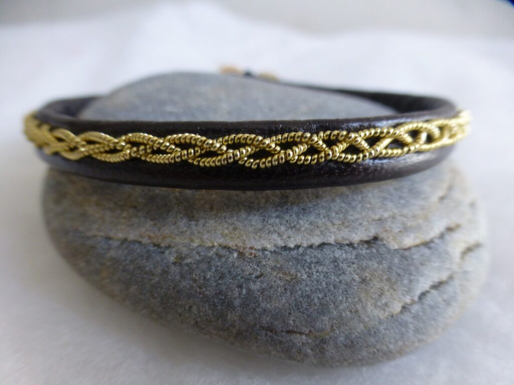 Bracelet "Tresse de jaseron" version or