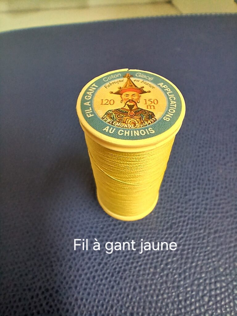 Fil à gant de fabrication française pour broderie or