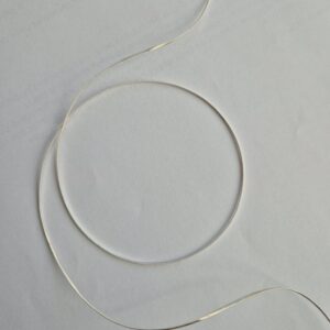 Milanaise argent (le mètre)