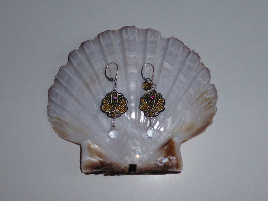 Boucles d'oreilles double face pour oreilles percées