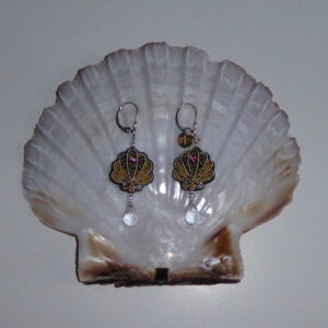 Boucles d'oreilles double face pour oreilles percées